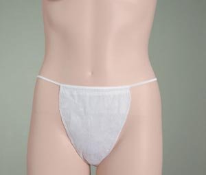 GRAHAM MEDICAL ONEDEE'S® ELITE PATIENT BIKINI (1 cs) Womens Bikini, White, One Size Fits All, 100/cs