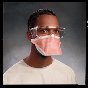HALYARD N95 RESPIRATOR FACE MASKS (1 cs)  PFR95™ Regular Size, Orange, 35/pkg, 6 pkg/cs