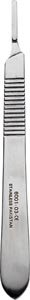 MYCO STAINLESS STEEL BLADE HANDLES (1 bx) #3 Bard Parker Style, Works w/ SZ 9, 17, 10, 10A, 11, 12, 12B, 15 & 15C, 10/bx