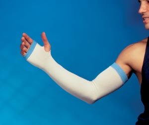 INTEGRA LIFESCIENCES GLEN-SLEEVE® ARM PROTECTORS (1 bx) Large/ X-Large, 18"-20"L x 3½"W, Blue Band, 12 pr/bx