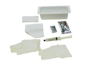 AMSINO AMSURE® FOLEY INSERTION TRAY (1 cs) Prefilled 10cc Syringe of Sterile Water, 20/cs