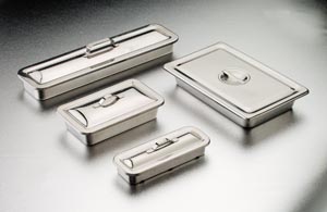 DUKAL TECH-MED INSTRUMENT TRAYS (1 ct)  8 7/8" x 5" x 2", Strap Handle on Lid