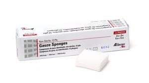 PRO ADVANTAGE® GAUZE SPONGES - NON-STERILE (1 cs) 2" x 2", 12-Ply, Non-Sterile, 200/sleeve, 40 slv/cs