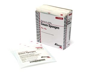 PRO ADVANTAGE® GAUZE SPONGES - STERILE (1 cs) 2s, 4" x 4", 8-Ply, Sterile, 25/tray, 24 tray/cs