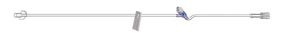 AMSINO IV EXTENSION SET MICROBORE TUBING (1 cs) 7", One Slide Clamp 50/cs