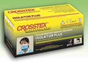 CROSSTEX ISOLATOR® PLUS N95 PARTICULATE RESPIRATOR (1 cs) Blue/ White, 28/bx, 6 bx/cs