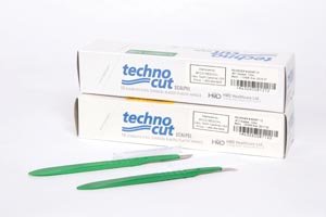 MYCO TECHNOCUT DISPOSABLE SCALPELS (1 bx) Scalpel, Size 12 Stainless Steel, 10/bx
